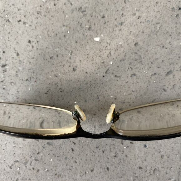 Claiborne Eyeglasses Rectangle Frames ONLY 55-18 145 black full rim Italy